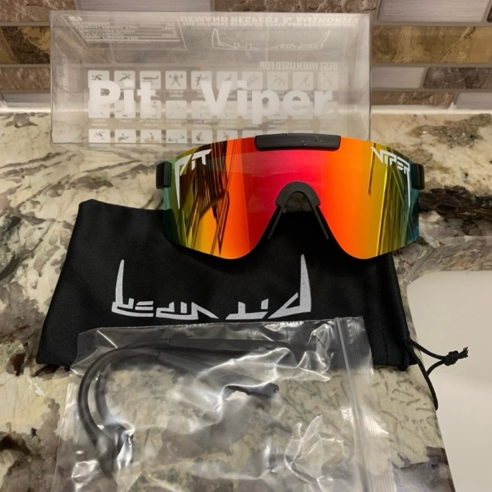 ❇️V07 Pit Style Polarized Sunglasses Driving Sports Outdoor, Pit Viper Theme